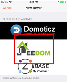 Illustration : Ajout d’un serveur Jeedom