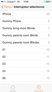 Pilot - Sélection de linterrupteur