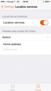 Pilot: location services activated
