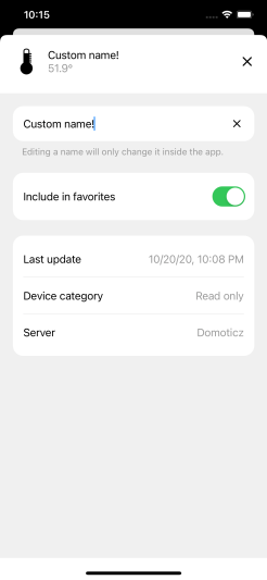Pilot 2020.10 : iOS 14, widget, custom device name - image 12