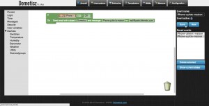 Domoticz - iPhone quitte la maison